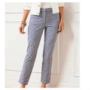 J. Crew Martie Navy Checkered Ankle Pants